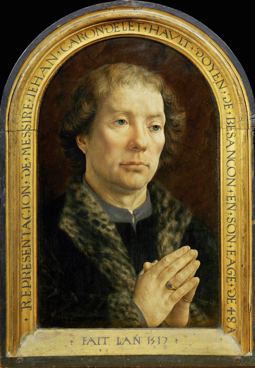 Carondelet Diptych: Jean Carondelet ... av Jan (c.1472 c.1533) Gossaert