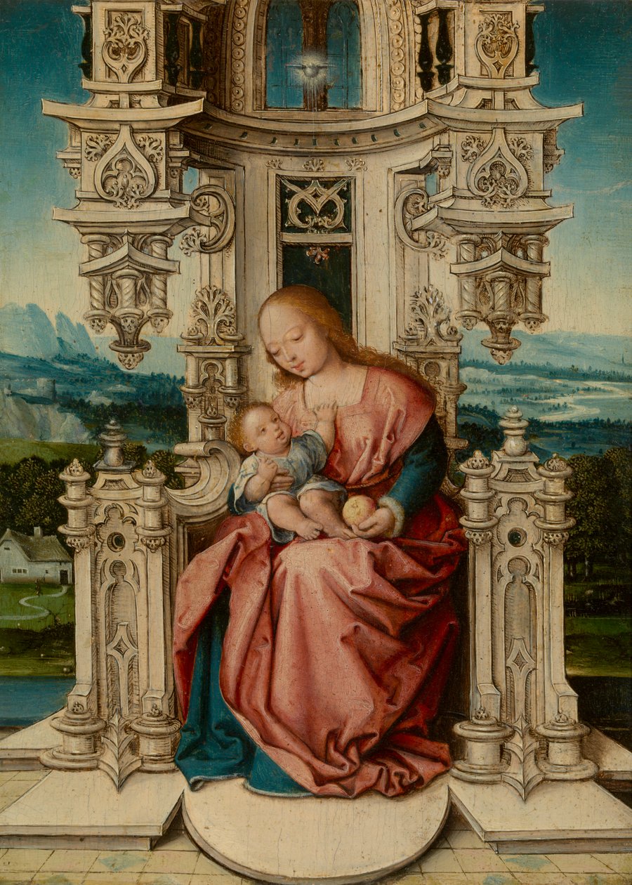 Madonna (olja på panel) av Jan (c.1472 c.1533) Gossaert