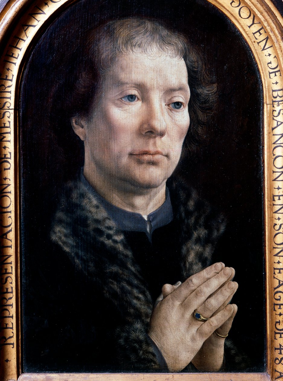 Porträtt av Jean Carondelet (1469-1545), rådgivare till Karl V. Målning av Jan Gossaert dit Mabuse (1478-1536) (Ec. Flam.) 1517 av Jan (c.1472 c.1533) Gossaert