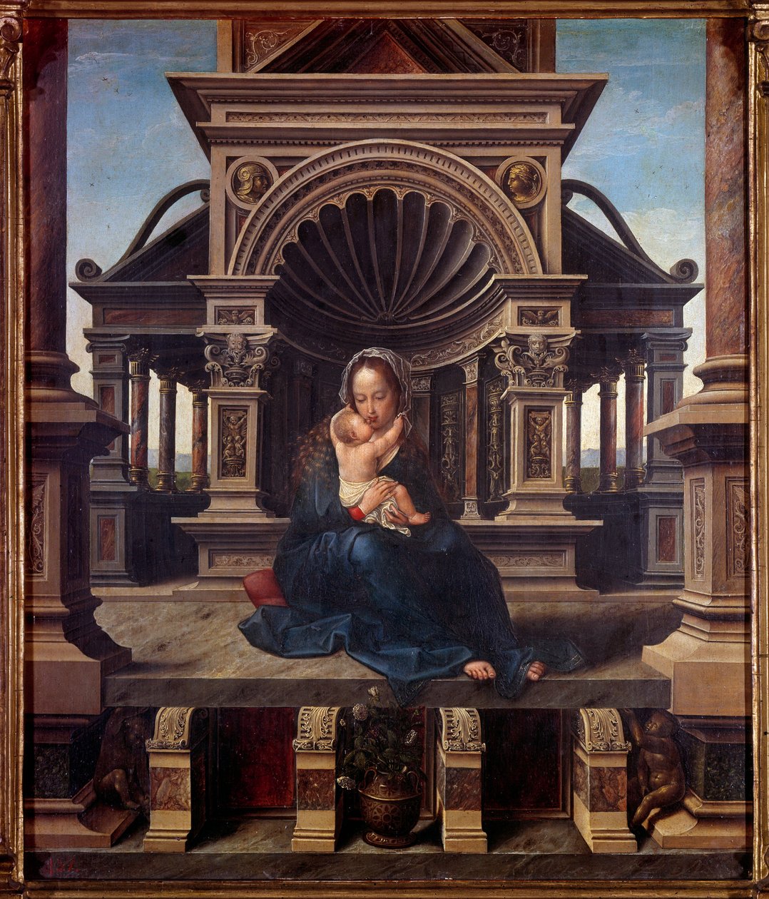 Jungfrun från Leuven Målning av Jan Gossaert dit mabuse (1478-1536) av Jan (c.1472 c.1533) Gossaert