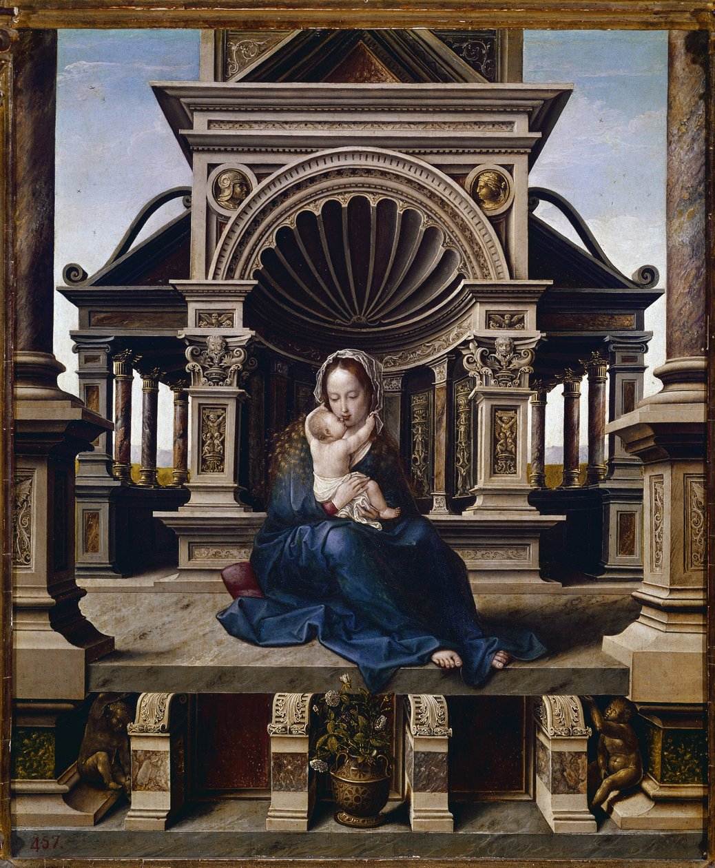 Jungfrun av Louvain (olja på panel, ca 1520) av Jan (c.1472 c.1533) Gossaert