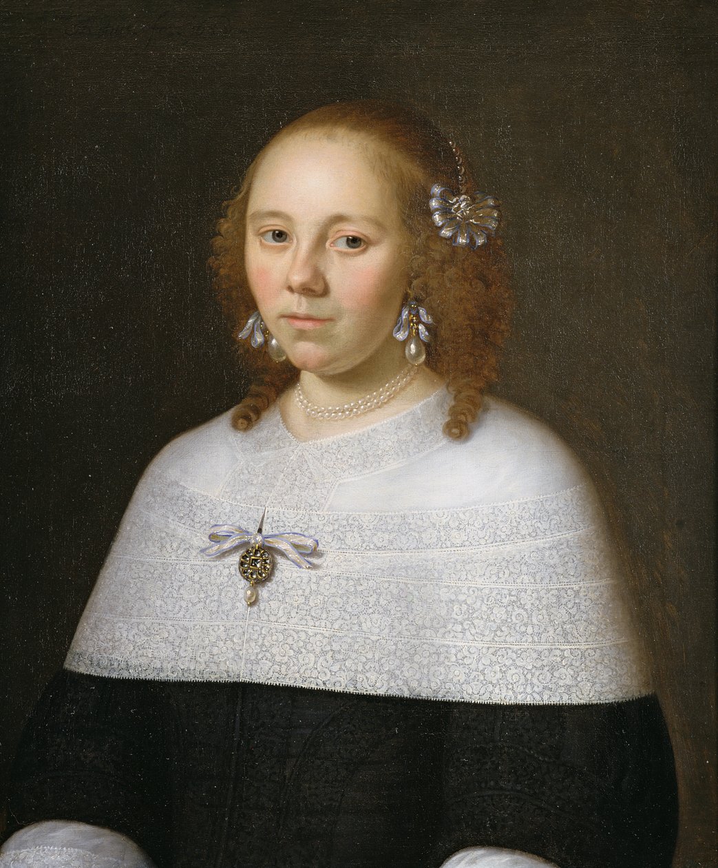 Porträtt av en ung kvinna från Hoorn, 1658 av Jan Albertsz Rootius