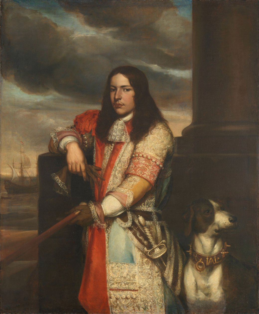 Engel de Ruyter, viceamiral, ca 1670 (olja på duk) av Jan Andrea Lievens