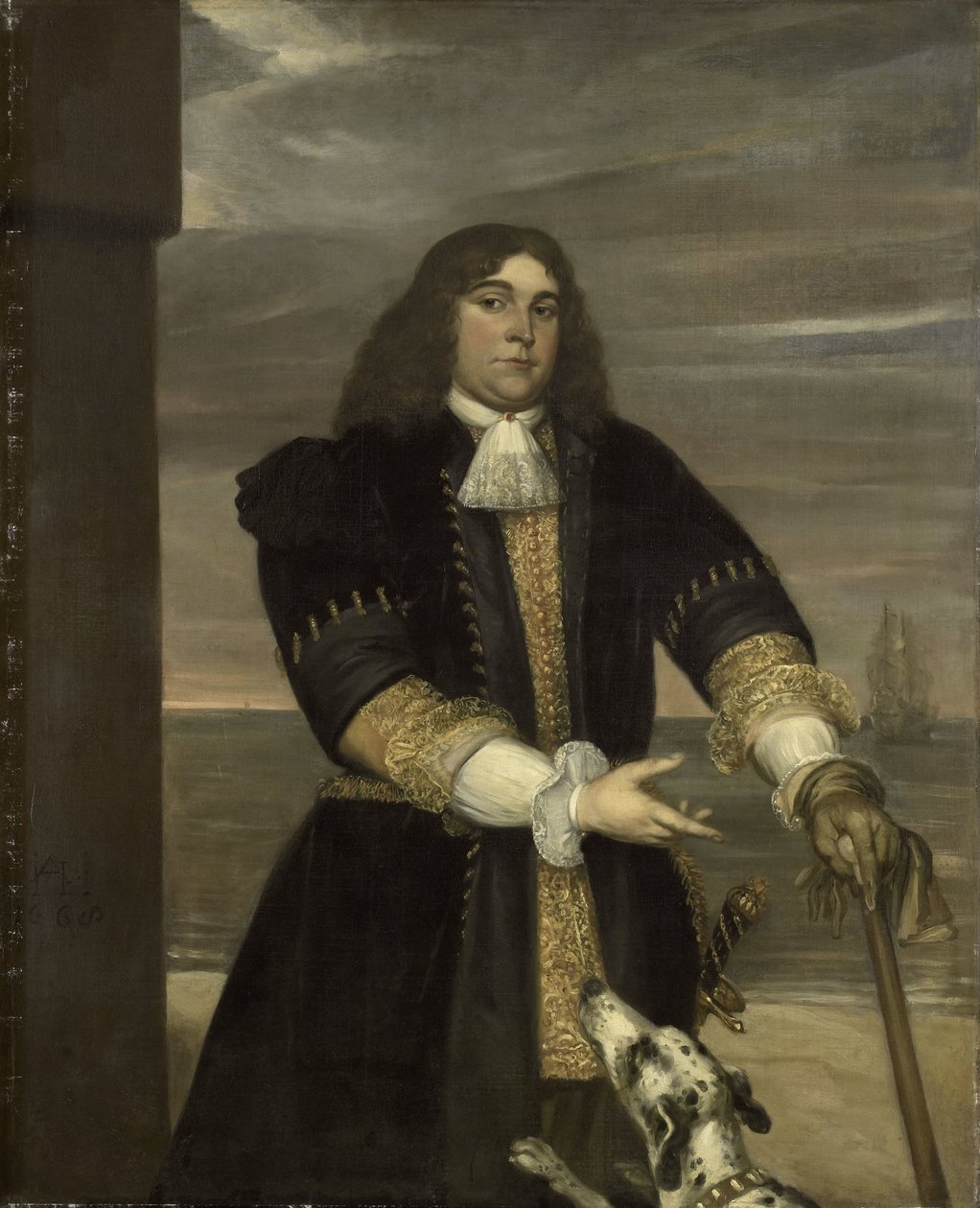 Jan van Gelder (1647-73), sjökapten, styvson eller Michiel Adriaensz de Ruyter av Jan Andrea Lievens
