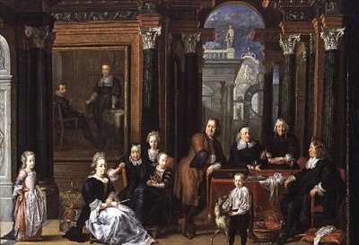 Fay dHerbes familjeporträtt, 1693 av Jan Anthonie Coxie