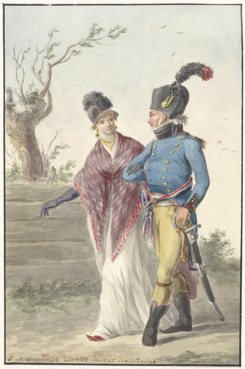 Andens officer, 1801 av Jan Anthonie Langendijk Dzn