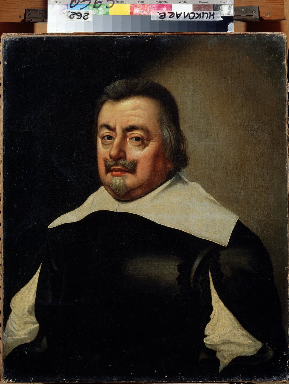 Porträtt av en man med kurass. (Porträtt av en man med kurass). Målning av Jan Anthonisz van Ravesteyn (1572-1657). holländsk konst från 1600-talet. Regionala konstmuseet W. Wereshchagin, Mykolaiv, Ukraina av Jan Anthonisz. van Ravesteyn
