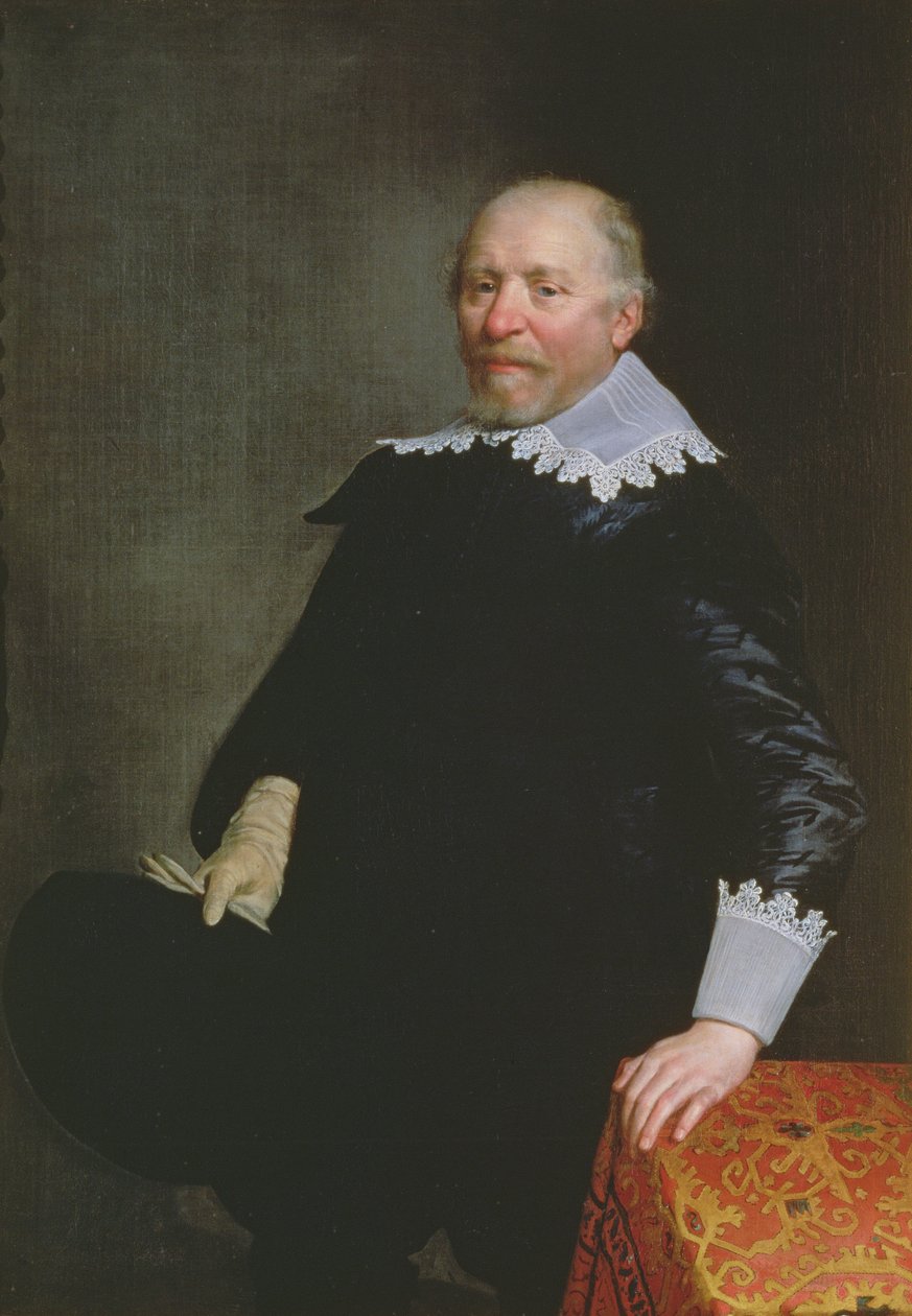 Porträtt av Daniel Heinsius (1580-1655), holländsk klassisk forskare och poet av Jan Anthonisz. van Ravesteyn