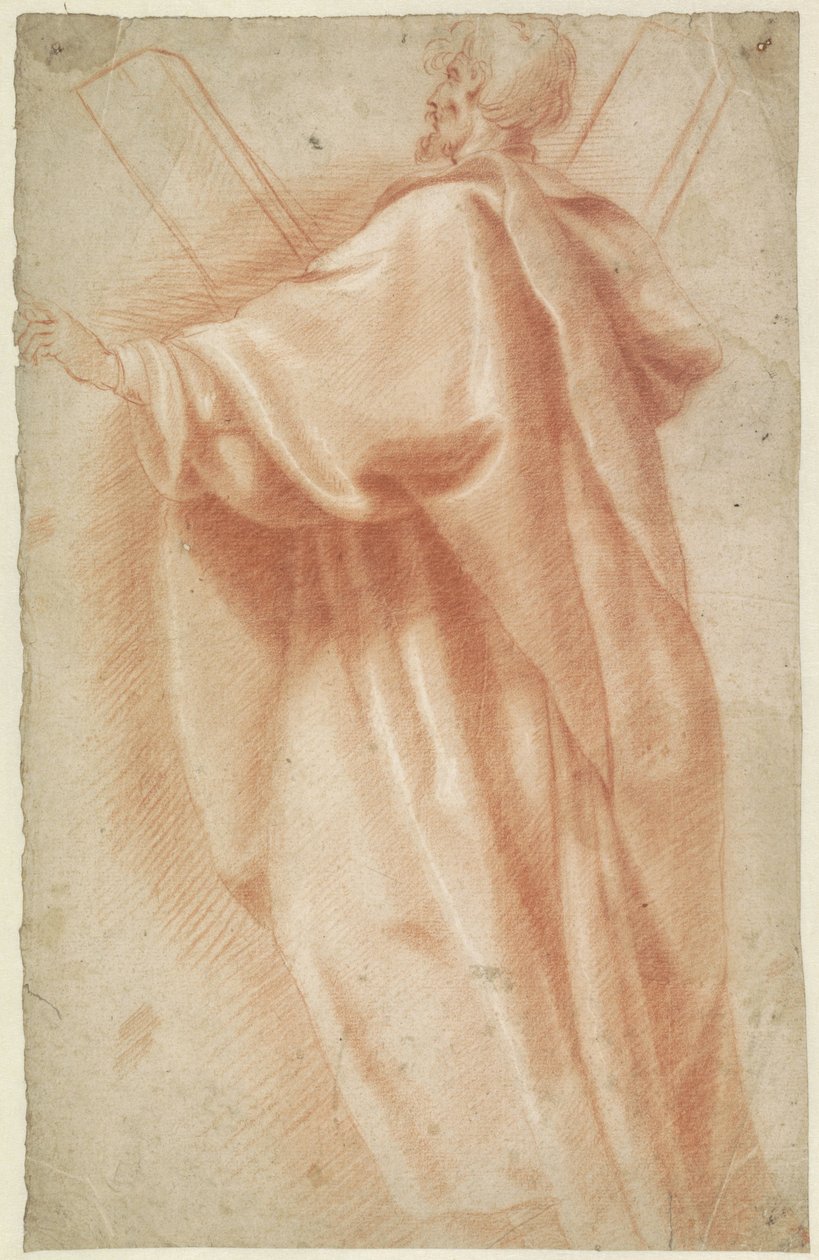 Stående Saint Andrew, fullängd, till vänster av Jan Anton Garemyn