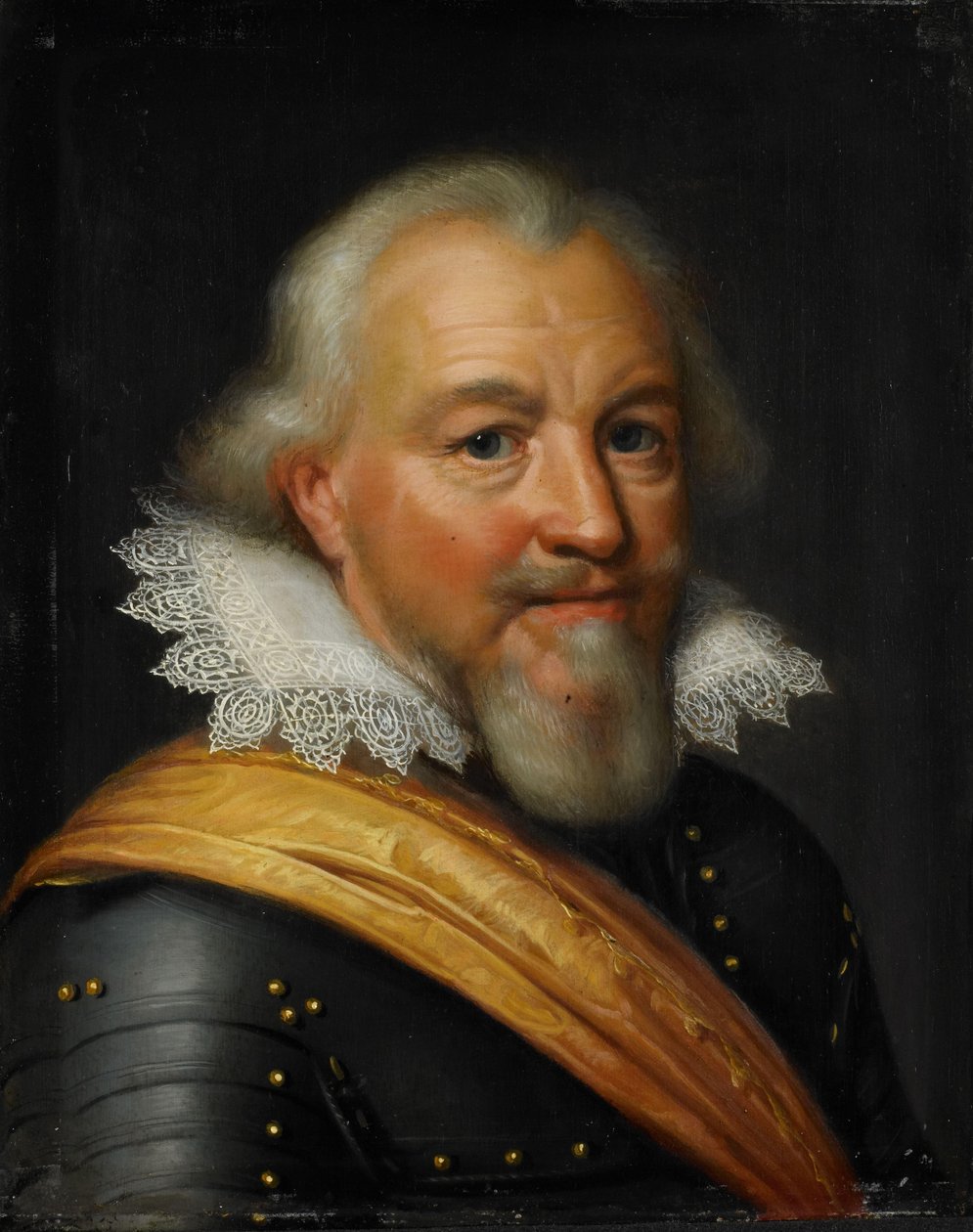 Porträtt av greve Jan VII av Nassau-Siegen, känd som de Middelste av Jan Antonisz van Ravesteyn (workshop of)