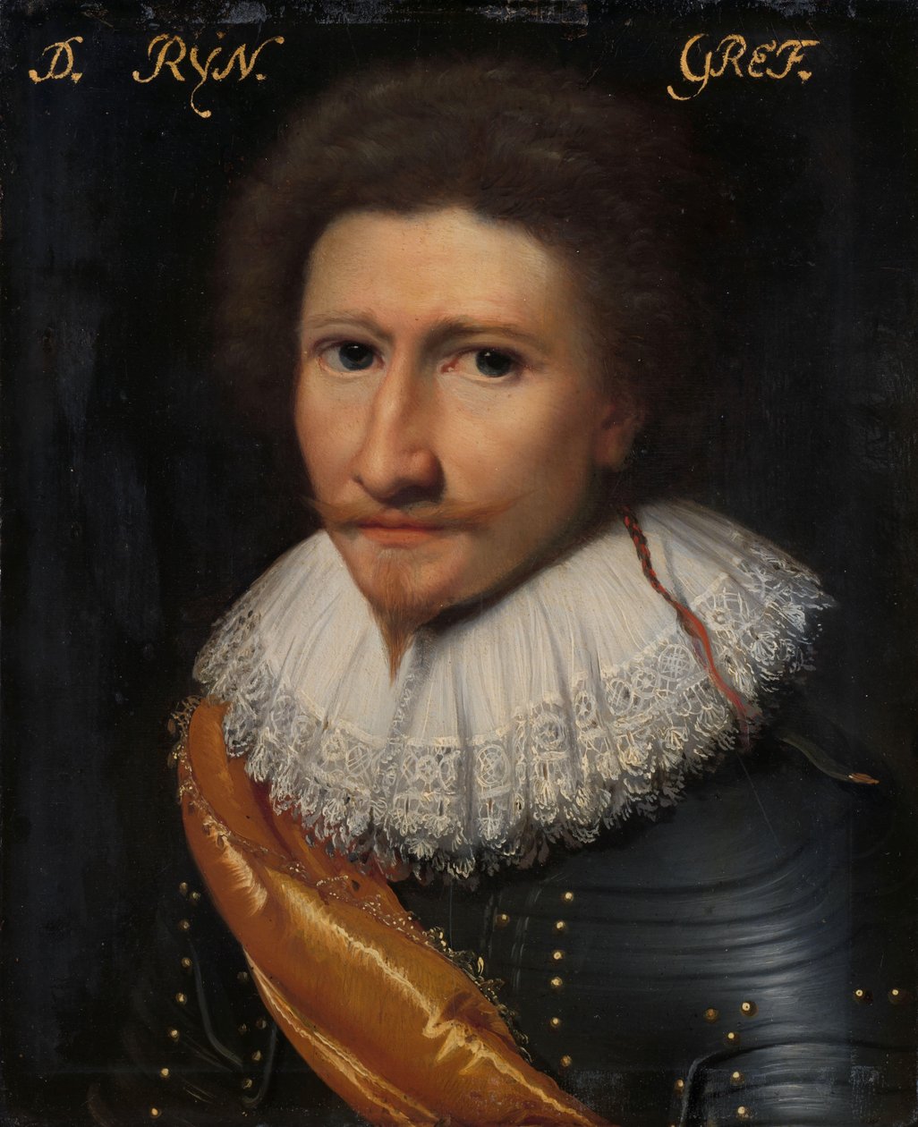 Porträtt av Johann Conrad von Salm, Waldgrave och Rhinegrave van Dhaun av Jan Antonisz van Ravesteyn (workshop of)