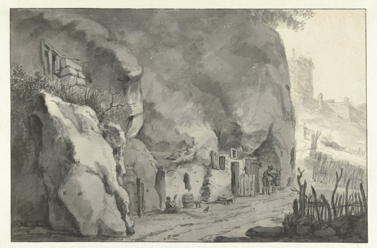 Klipphus på Loire av Jan Asselijn (attributed to)