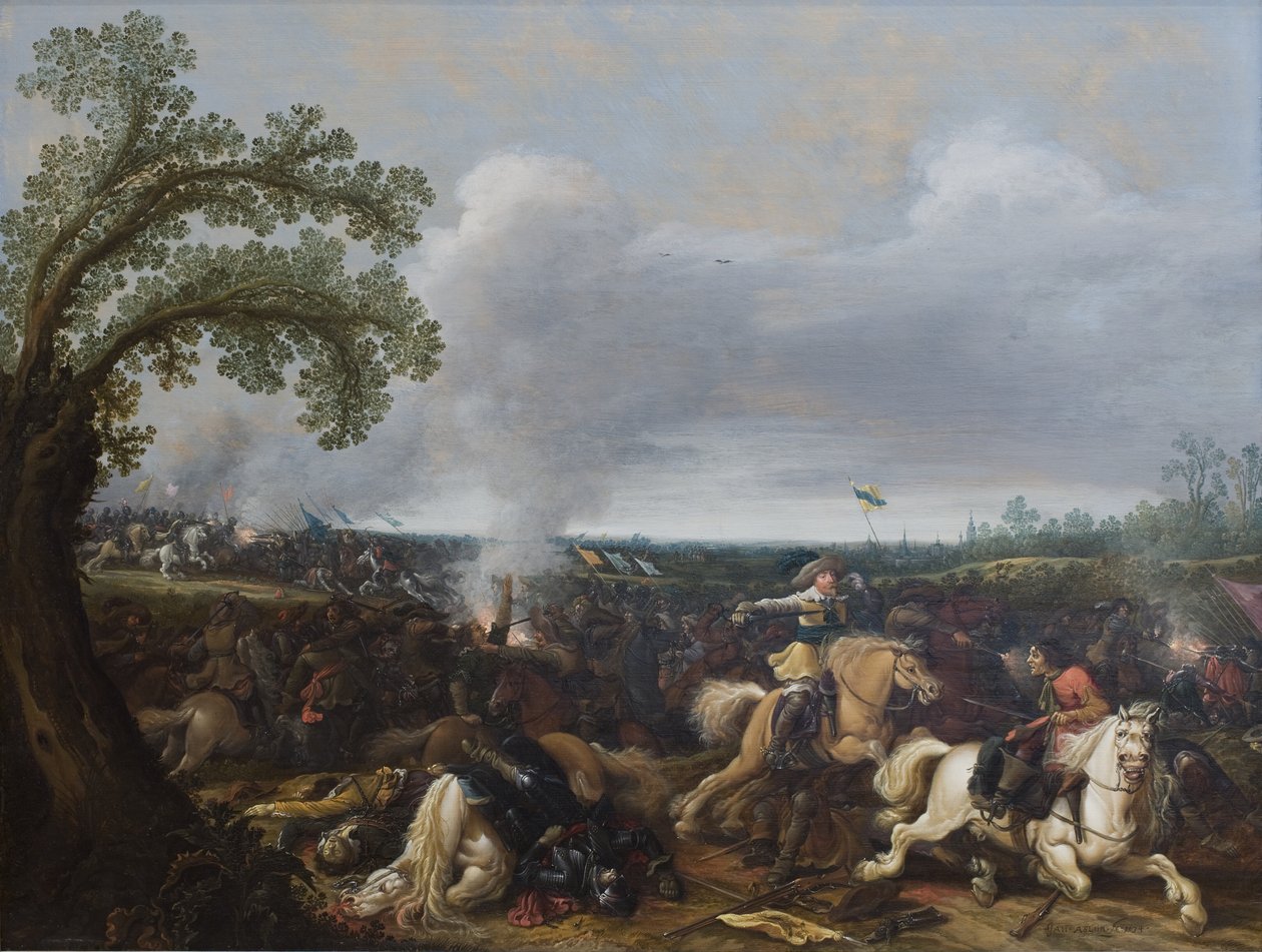 Kung Gustav II Adolf av Sverige i slaget vid Lützen den 16 november 1632 av Jan Asselijn