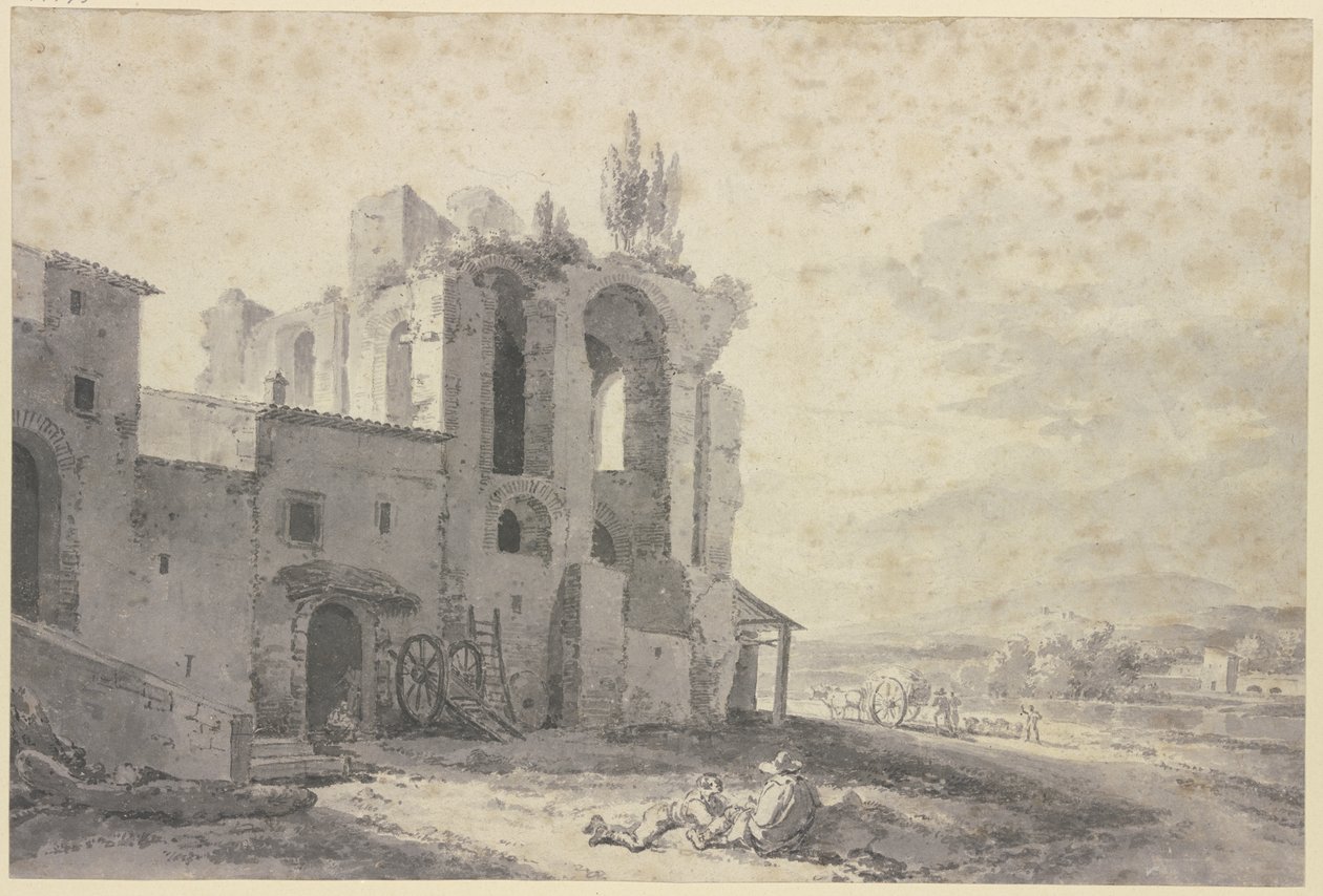 Romerska ruiner av Jan Asselijn