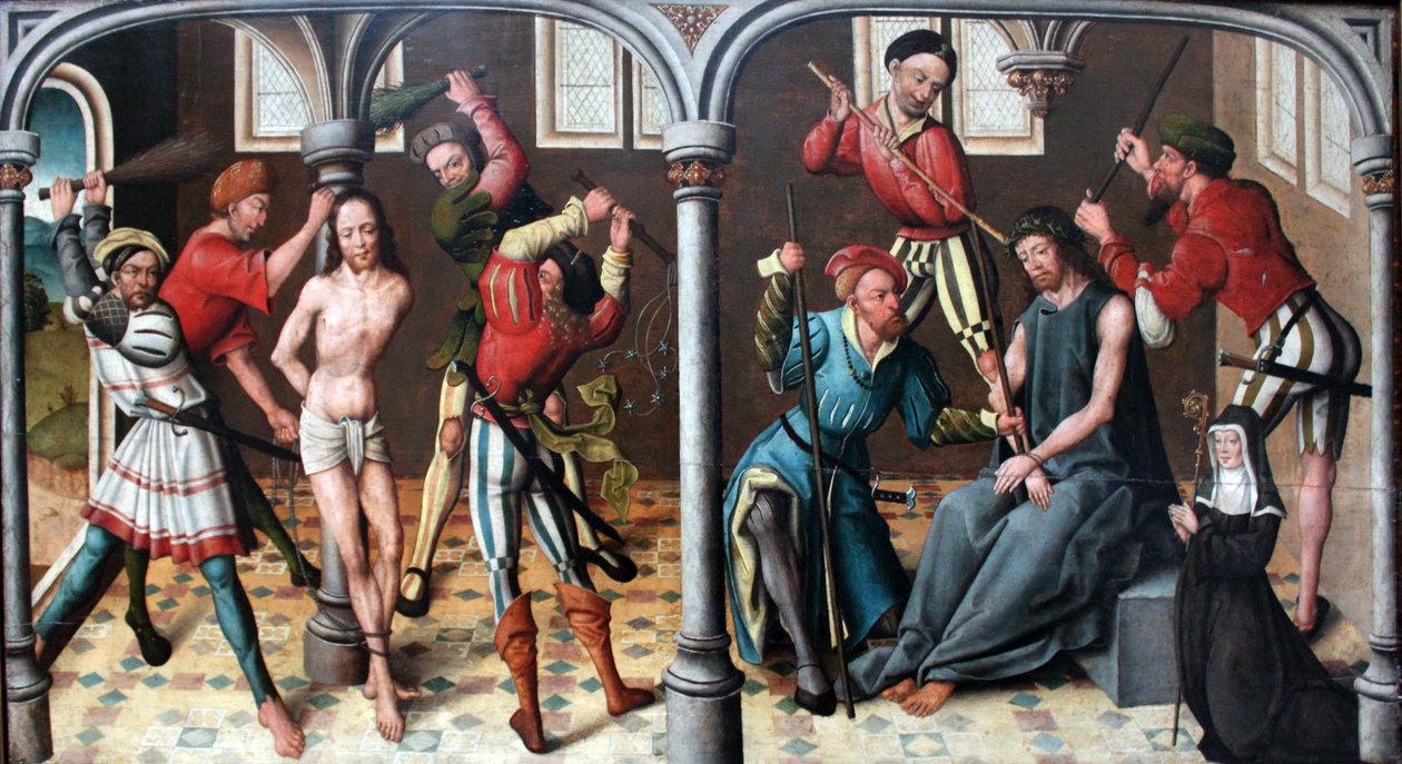 Flagellation och Kröningen med törnen av Jan Baegert