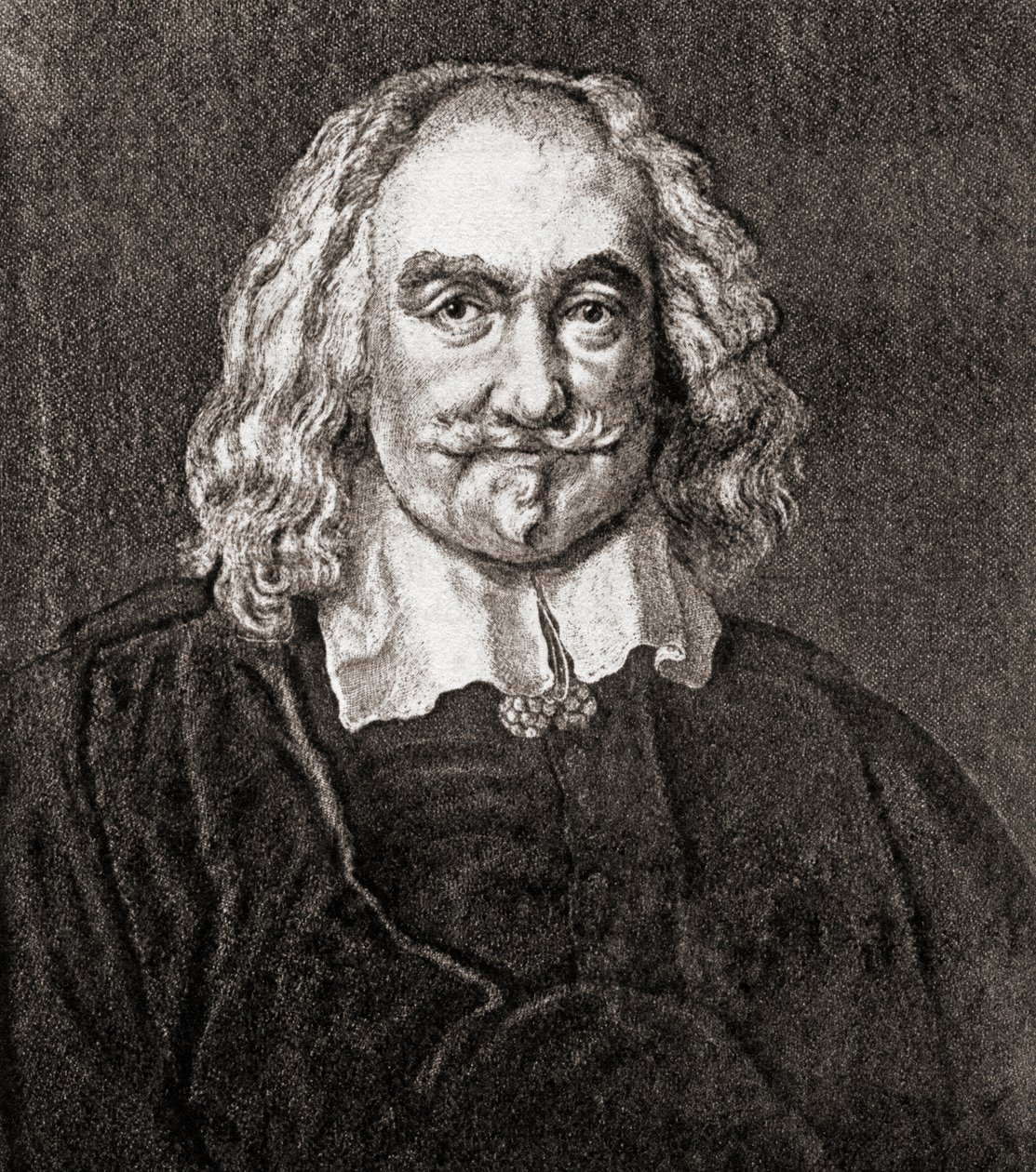 Thomas Hobbes från Malmesbury (gravyr) av Jan Baptist (after) Jaspers