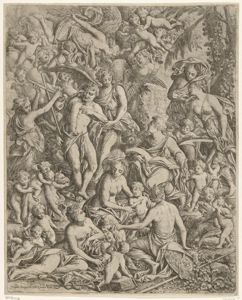 Johannes evangelisten och Johannes Döparen av Jan Baptist Herregouts