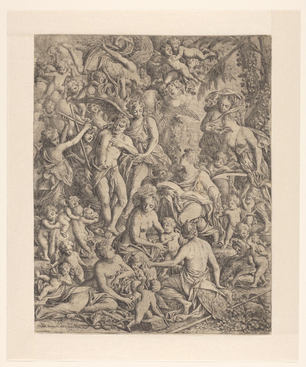 Johannes evangelisten och Johannes Döparen av Jan Baptist Herregouts