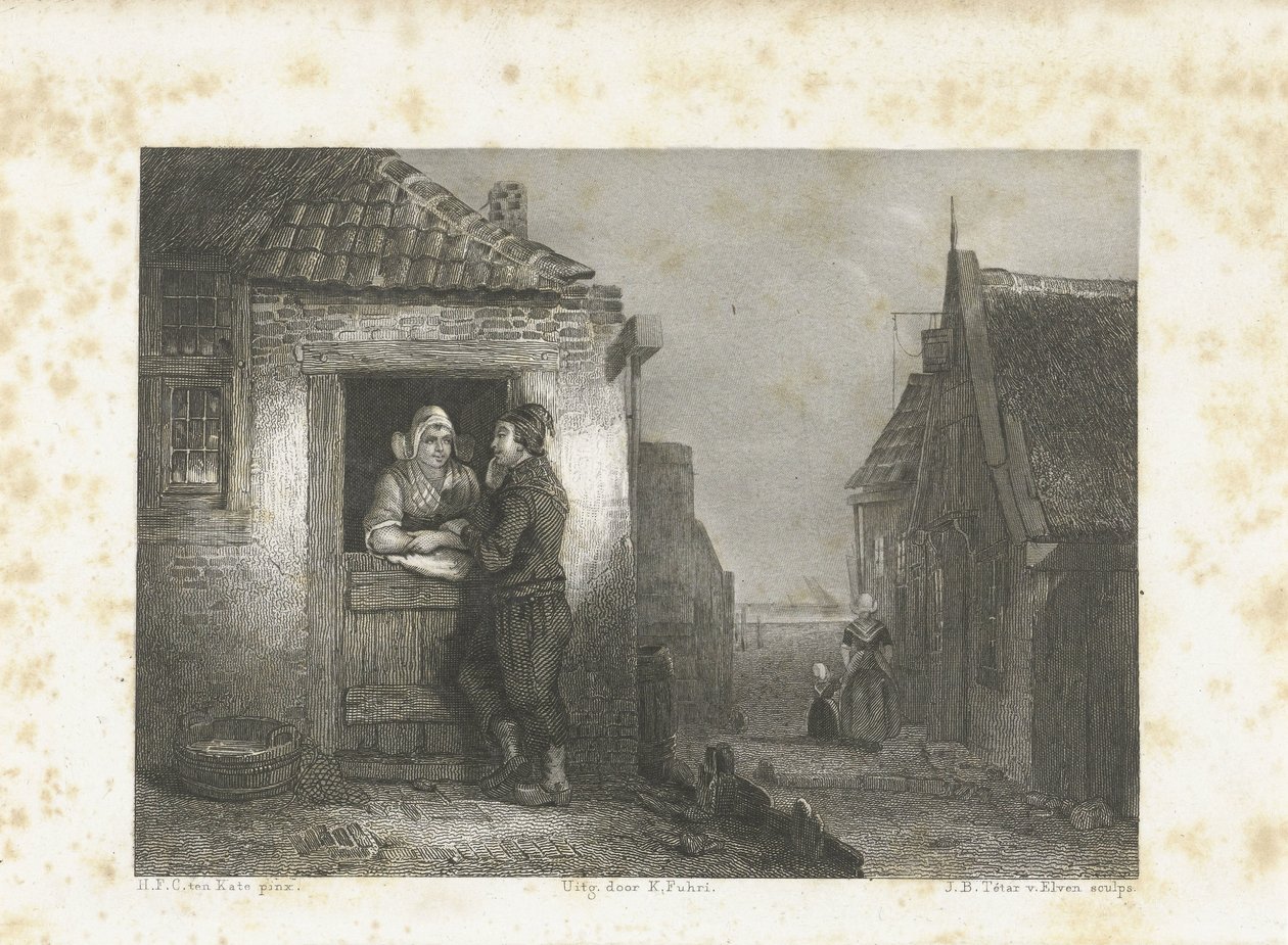 Paret Volendam av Jan Baptist Tetar van Elven