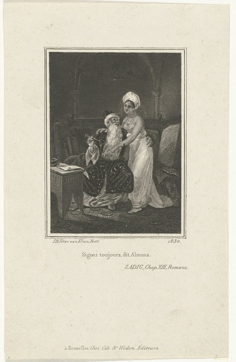 Zadig och Almona av Jan Baptist Tetar van Elven