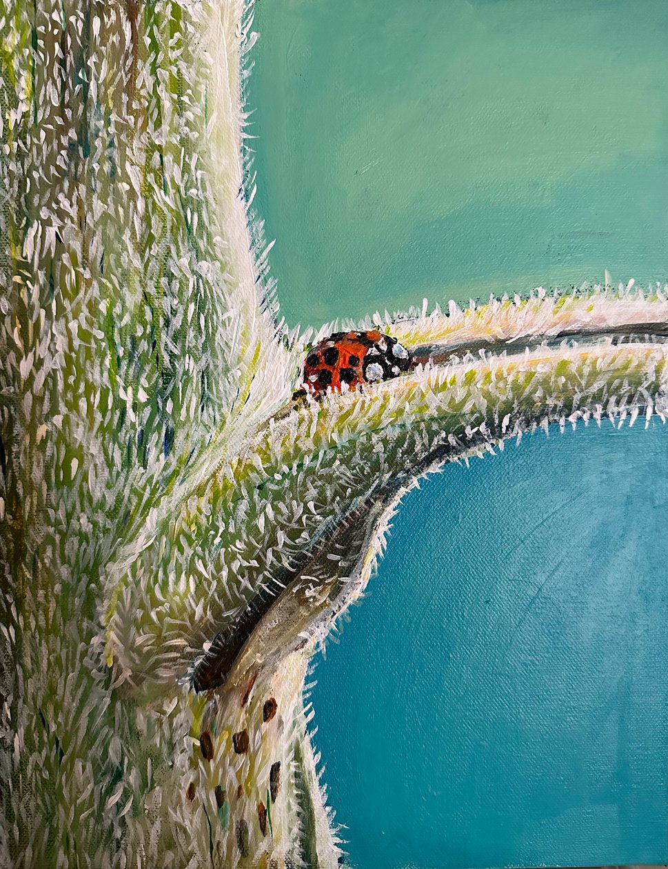 Fly Away Home, 2023 (akryl på duk) av Jan Barzottini