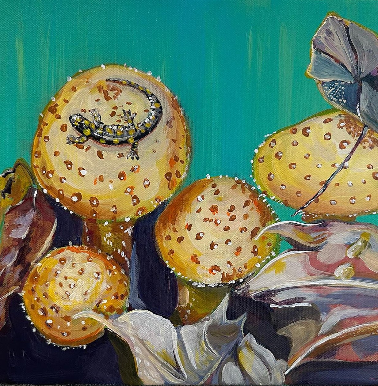 Forest Floor, 2023 (akryl på duk) av Jan Barzottini
