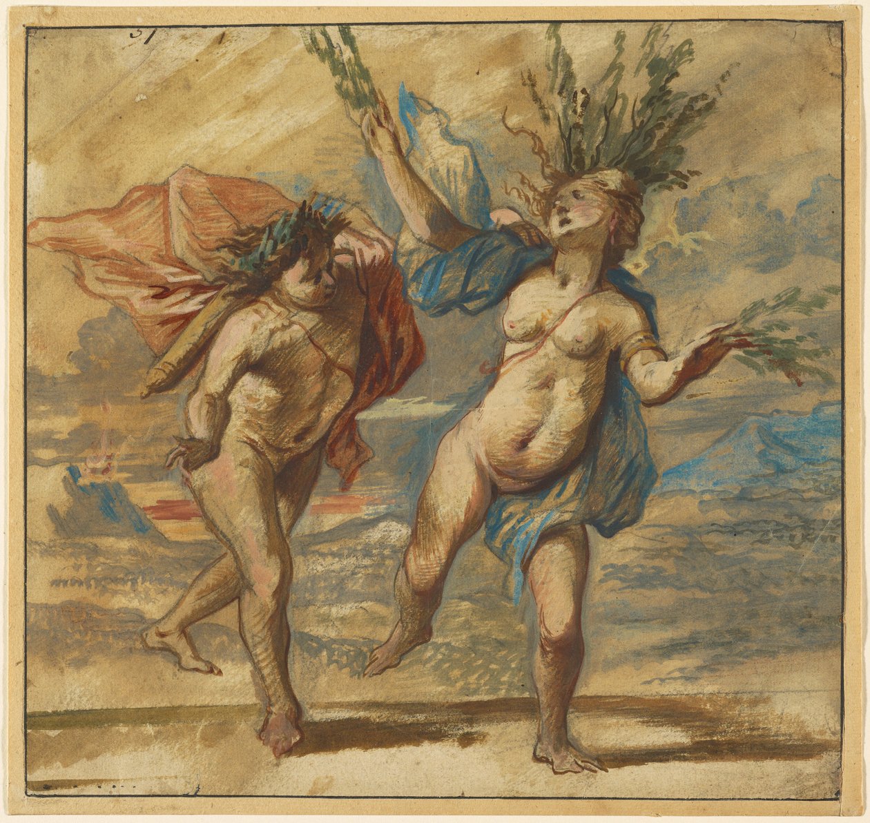 Apollo och Daphne av Jan Boeckhorst