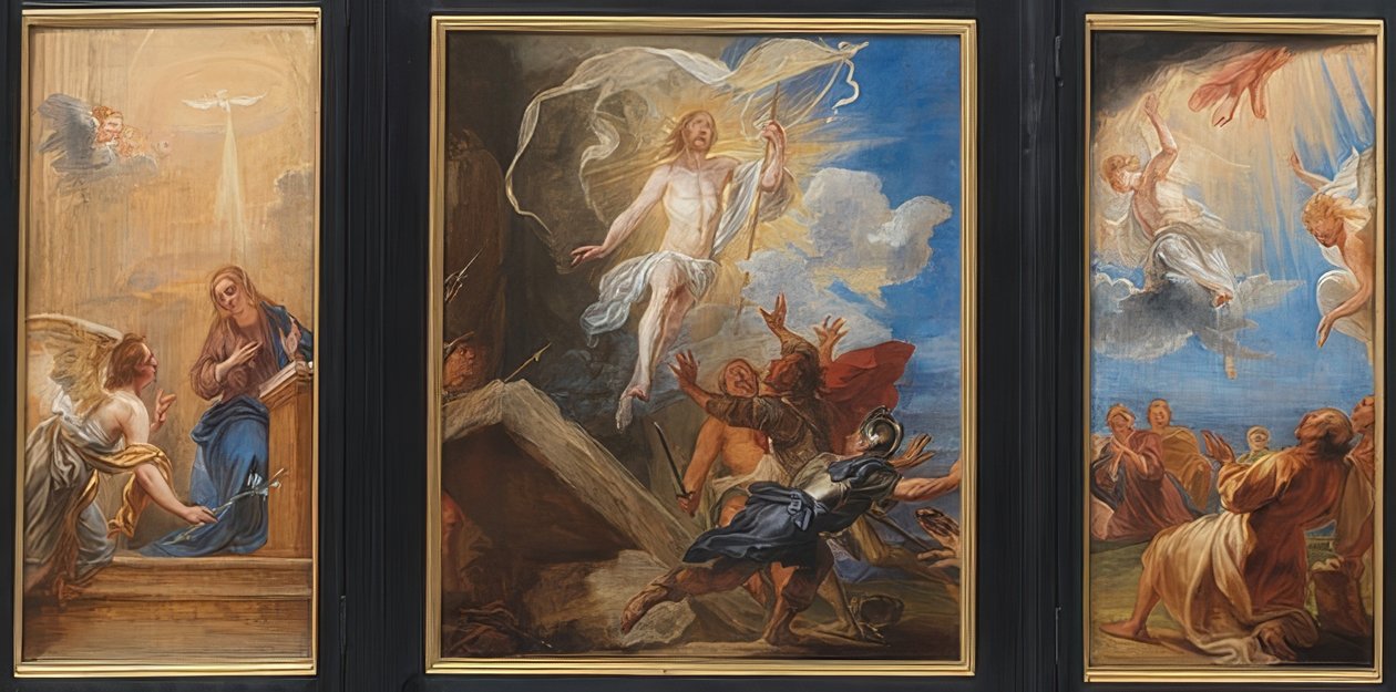Snyders triptyk. Omkring 1659 av Jan Boeckhorst