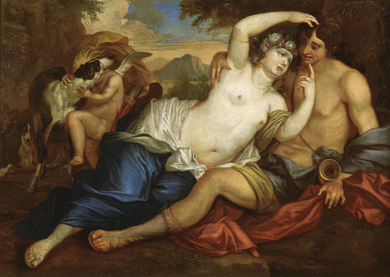 Venus och Adonis av Jan Boeckhorst