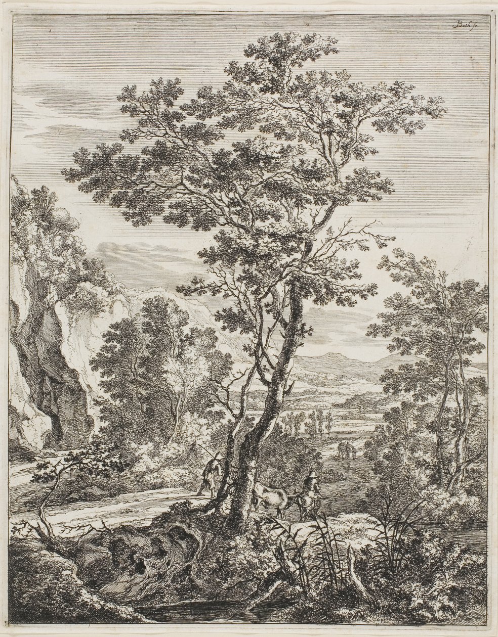 Det stora trädet, från Upright Italian Landscapes av Jan Both