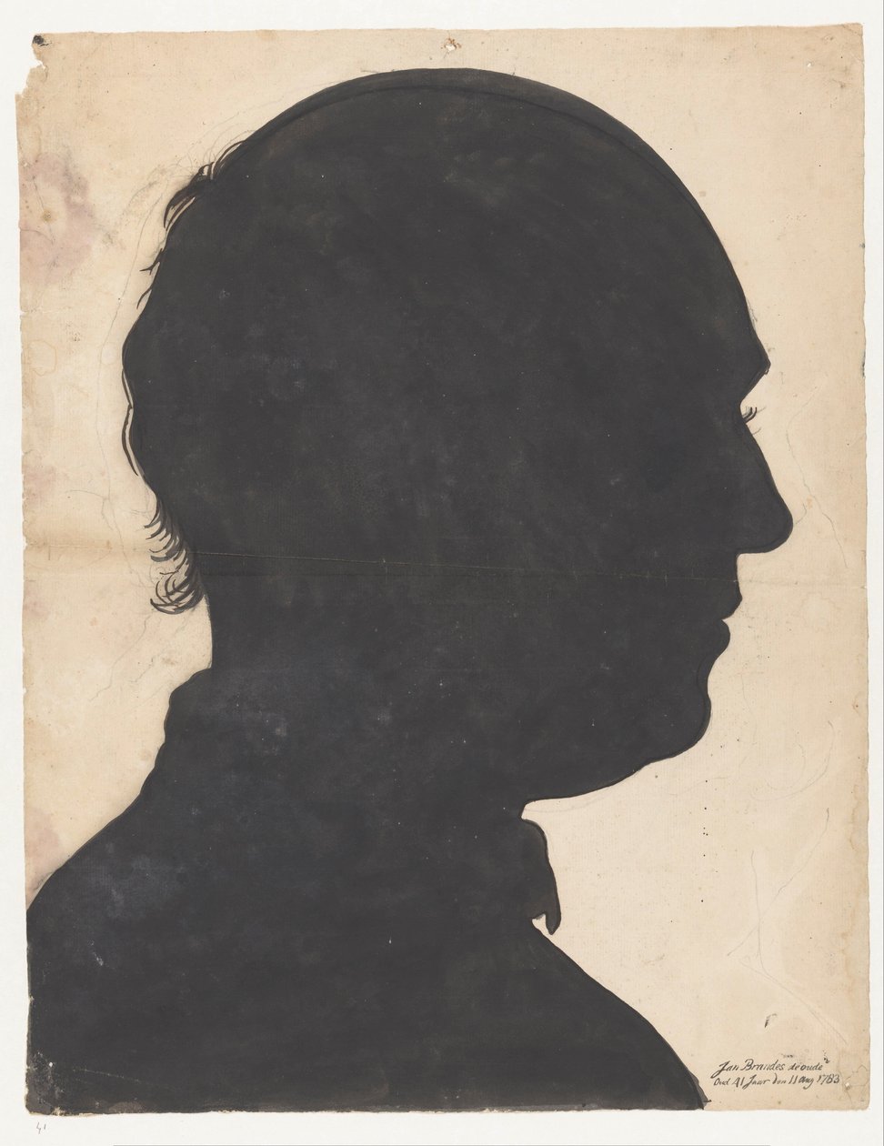 Silhouetportret av Jan Brandes av Jan Brandes