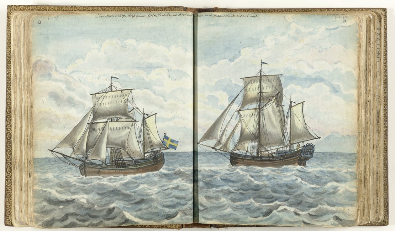 Svensk brig till sjöss av Jan Brandes