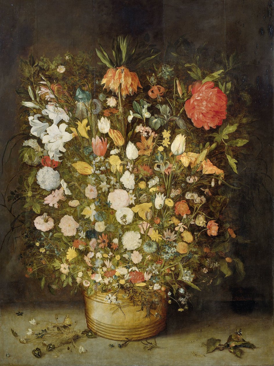 Stilleben med blommor av Jan Brueghel (I) (workshop of)