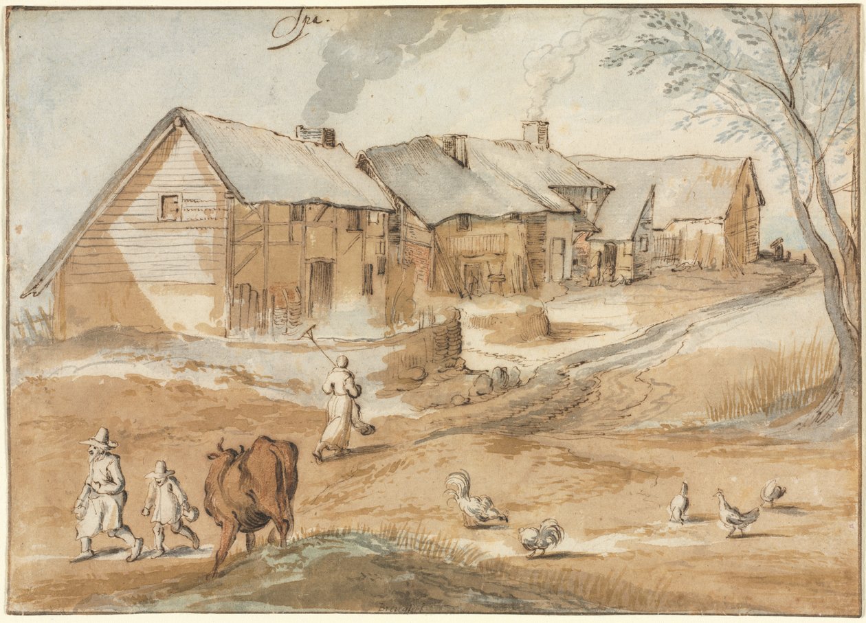 Utsikt över Spa av Jan Brueghel