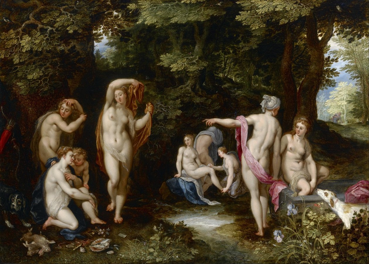 Diana och Actaeon av Jan Brueghel the Elder