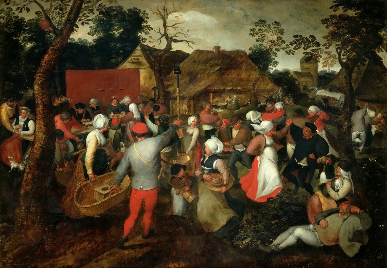 Bröllopsdans, ca. 1600. av Jan Brueghel the Elder