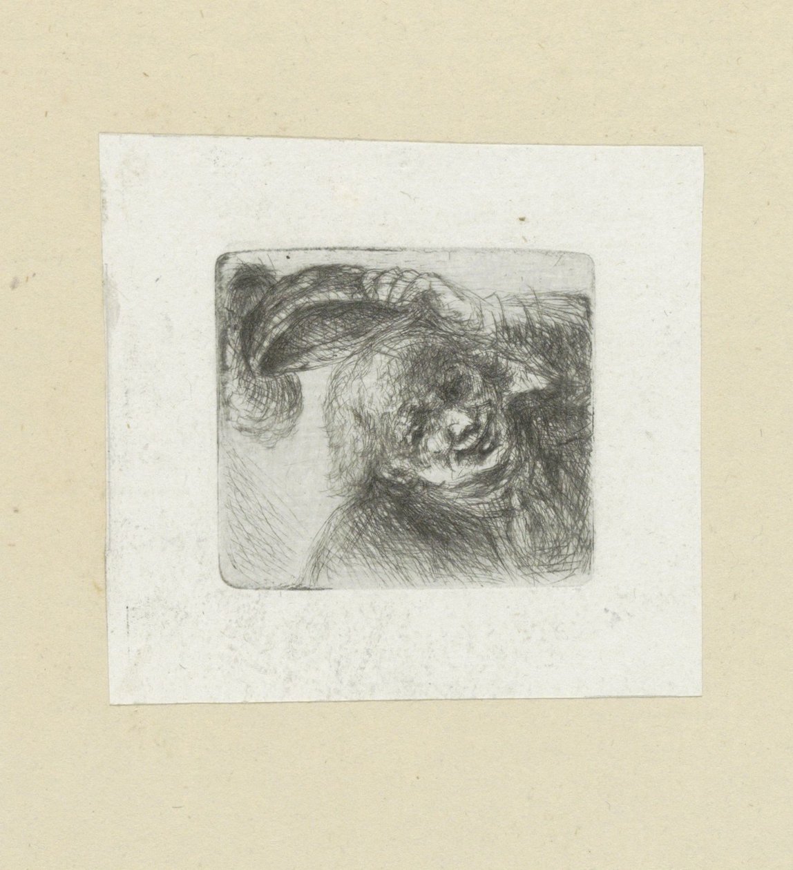 lachende man The Compleat Work of Etchings av John Chalon / Oeuvre Complette des Eaux Fortes av Jean Chalon (serietitel) av Jan Chalon