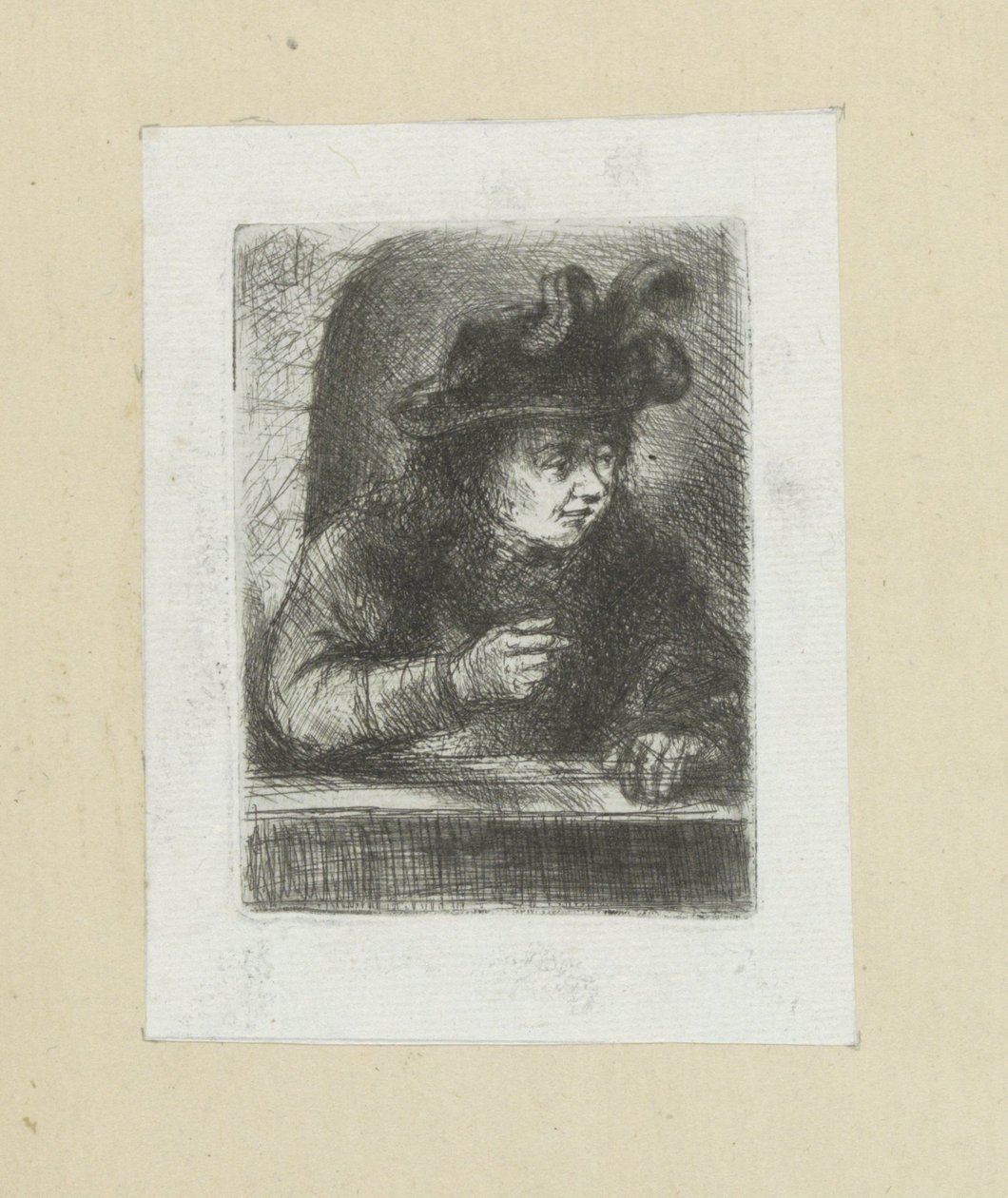 Man vid räcke The Compleat Work of Etchings av John Chalon / Oeuvre Complette des Eaux Fortes av Jean Chalon (serietitel) av Jan Chalon