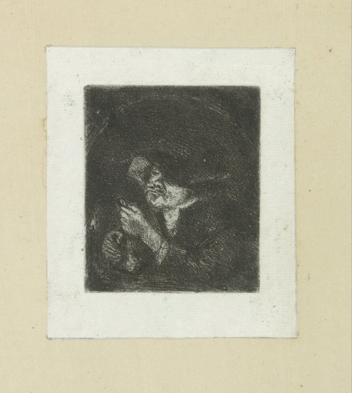 Man vid kaarslicht The Compleat Work of Etchings av John Chalon / Oeuvre Complette des Eaux Fortes av Jean Chalon (serietitel) av Jan Chalon