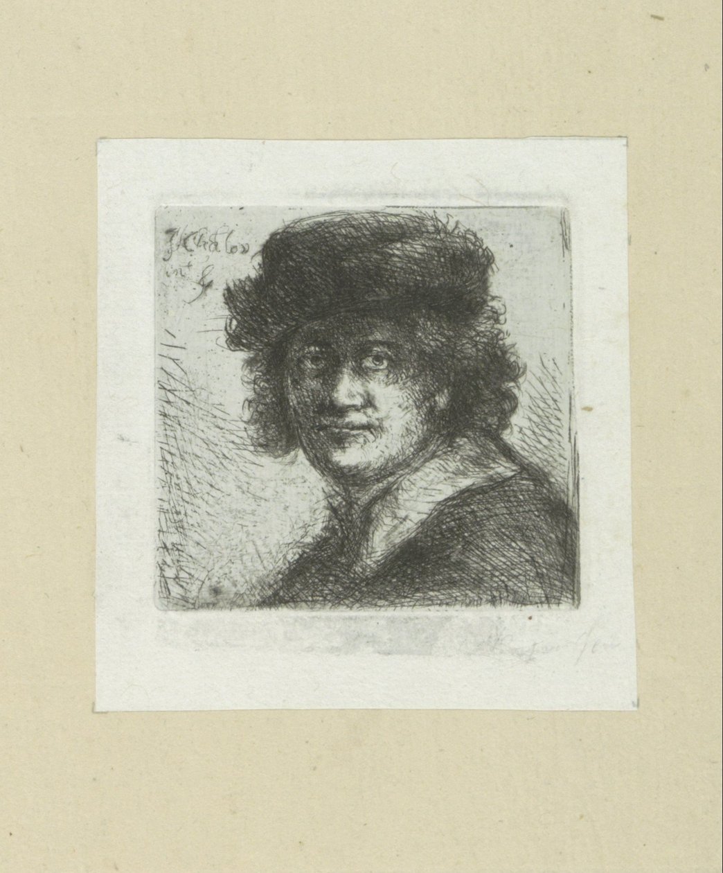 Man sätter hackad i platte kraag The Compleat Work of Etchings av John Chalon / Oeuvre Complette des Eaux Fortes av Jean Chalon (serietitel) av Jan Chalon