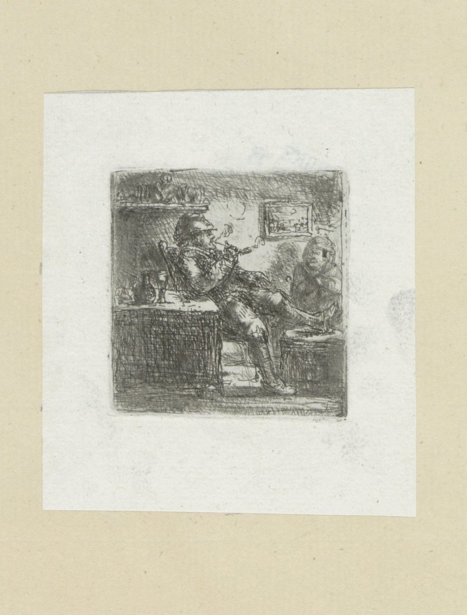 Man sätter pijp The Compleat Work of Etchings av John Chalon / Oeuvre Complette des Eaux Fortes av Jean Chalon (serietitel) av Jan Chalon