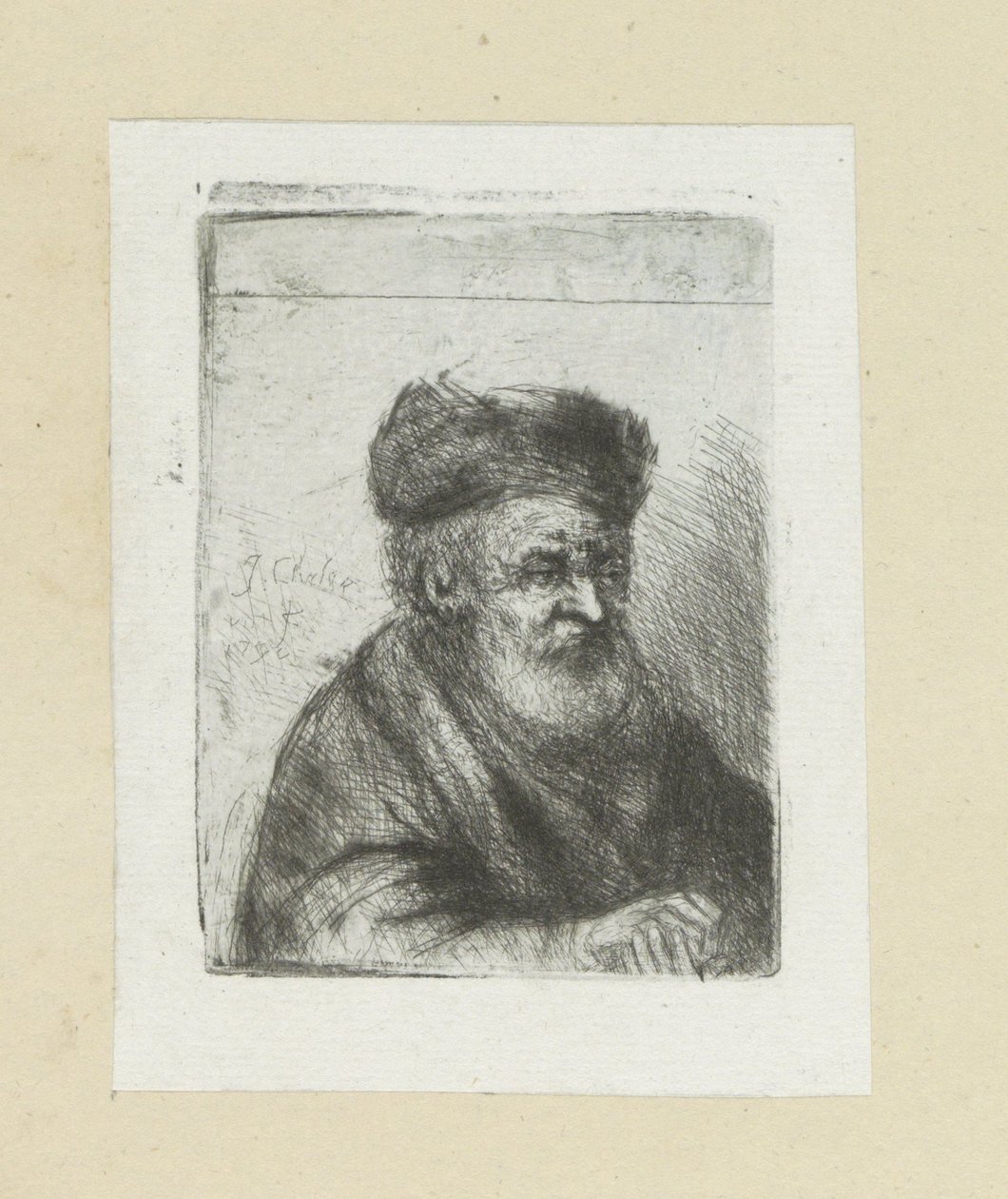 Gubben med händerna i kors The Compleat Work of Etchings av John Chalon / Oeuvre Complette des Eaux Fortes av Jean Chalon (serietitel) av Jan Chalon