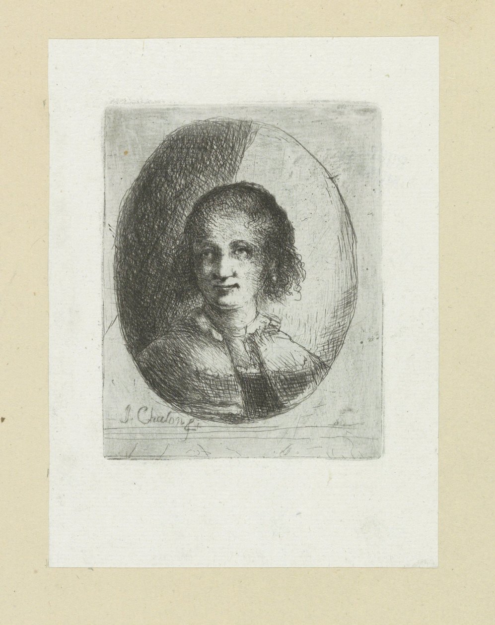 Porträtt av Christina Chalon The Compleat Work of Etchings av John Chalon / Oeuvre Complette des Eaux Fortes av Jean Chalon (serietitel) av Jan Chalon
