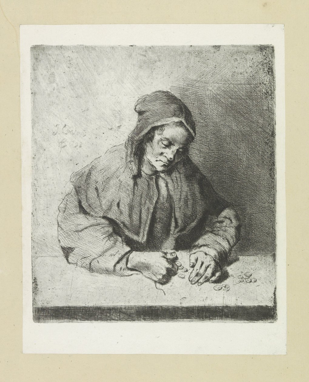Vrouw die geld berätta The Compleat Work of Etchings av John Chalon / Oeuvre Complette des Eaux Fortes av Jean Chalon (serietitel) av Jan Chalon
