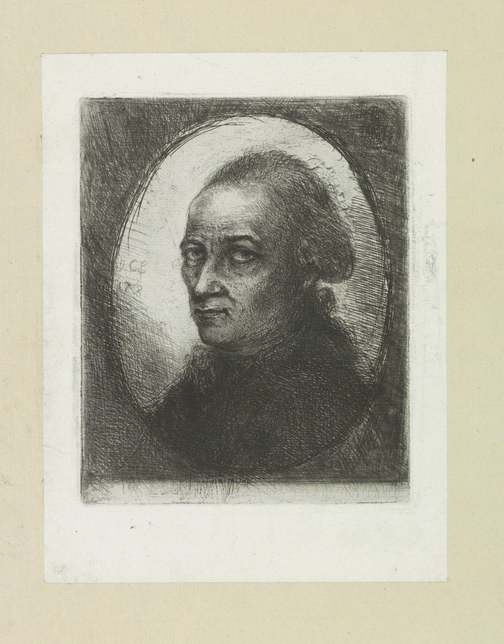 Självportret av Jan Chalon The Compleat Work of Etchings av John Chalon / Oeuvre Complette des Eaux Fortes av Jean Chalon (serietitel) av Jan Chalon