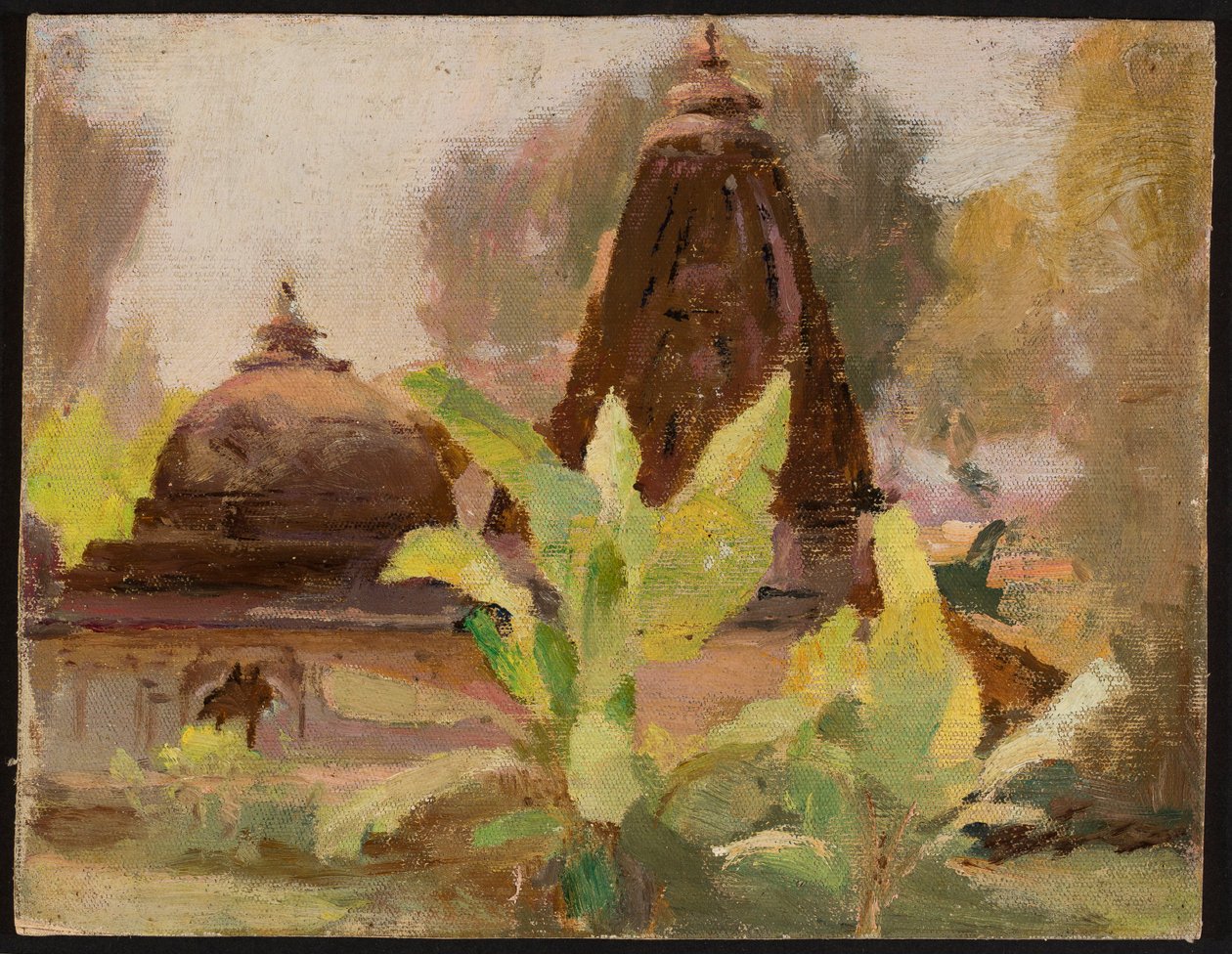 Ahmedabad - Jaintempel. Från en resa till Indien av Jan Ciągliński