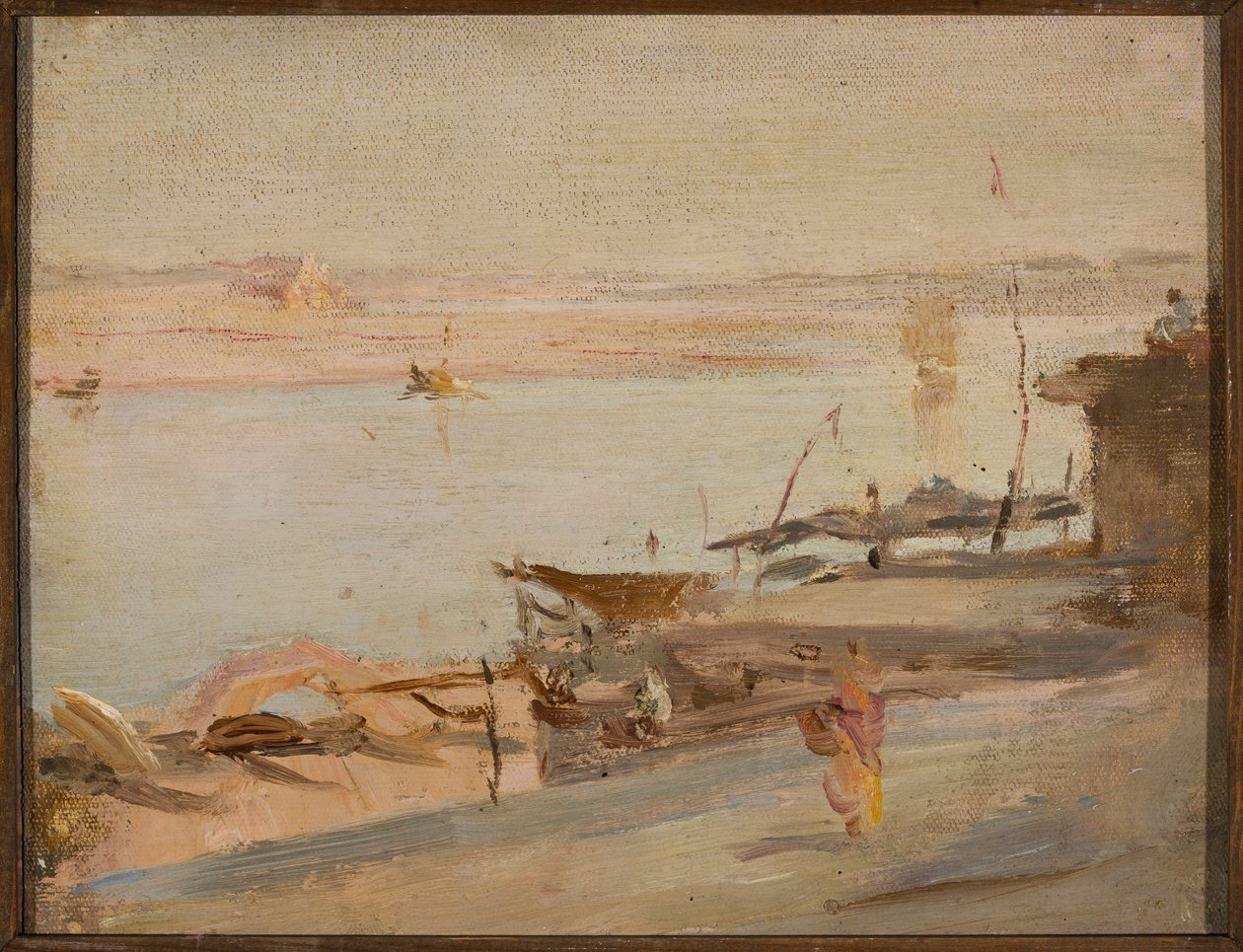 Benares, Ganges. Från en resa till Indien av Jan Ciągliński