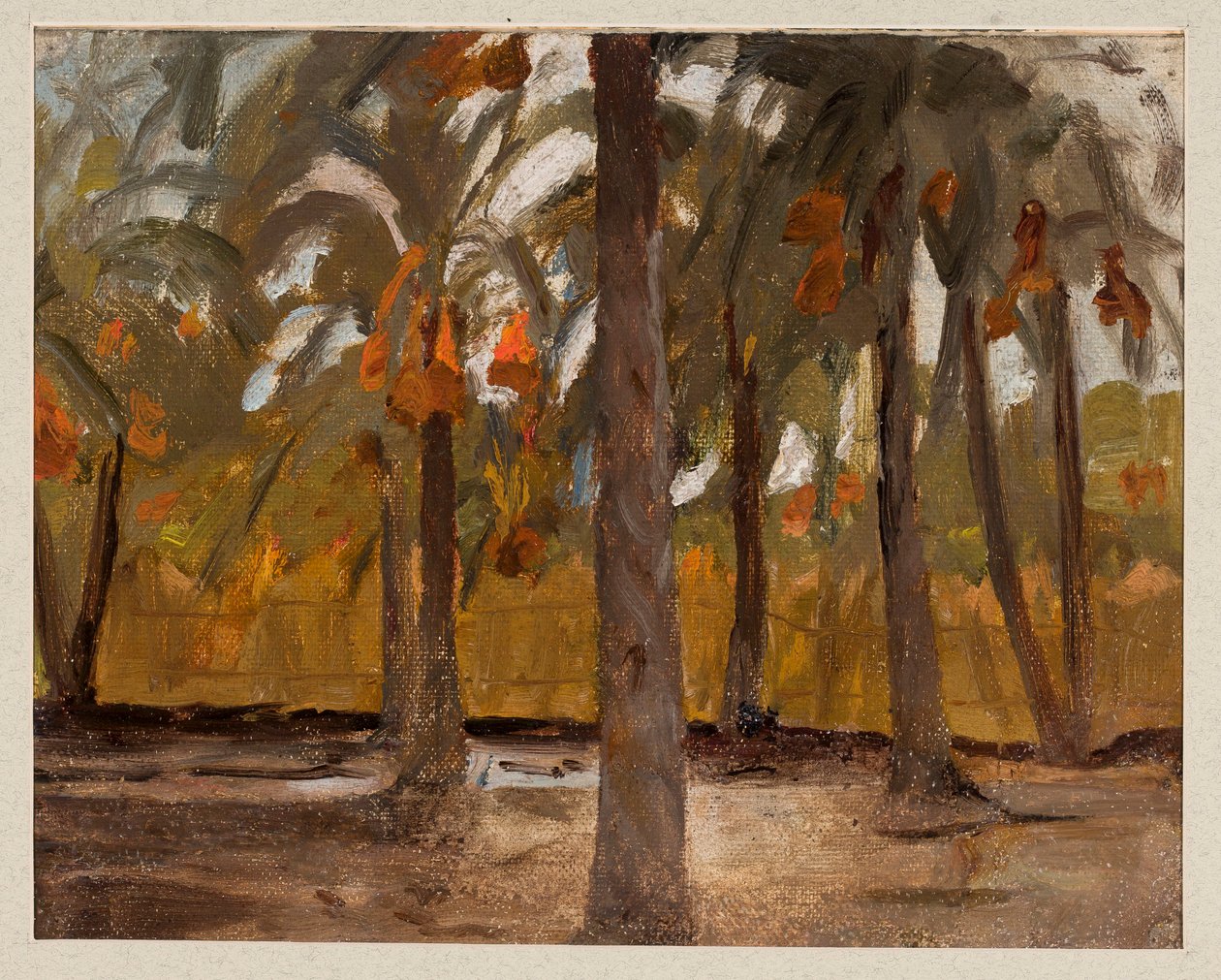 En egyptisk palmskog. Från en resa till Egypten av Jan Ciągliński