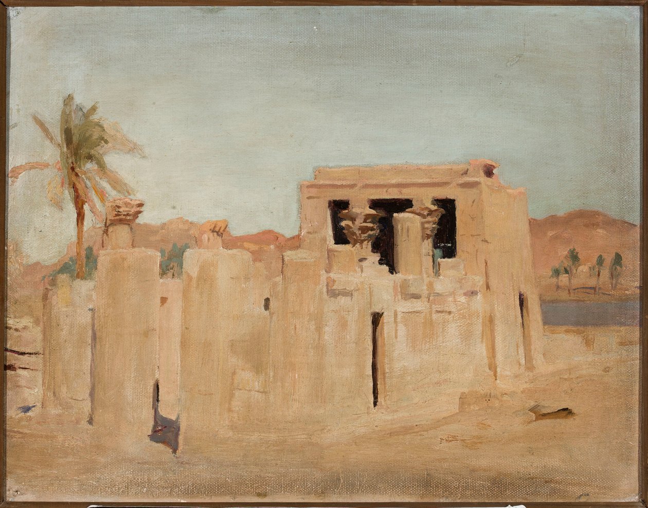Luxor - Nilens strand. Från en resa till Egypten av Jan Ciągliński
