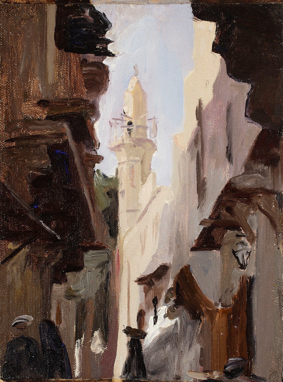 En gata i Kairo. Från en resa till Egypten av Jan Ciągliński